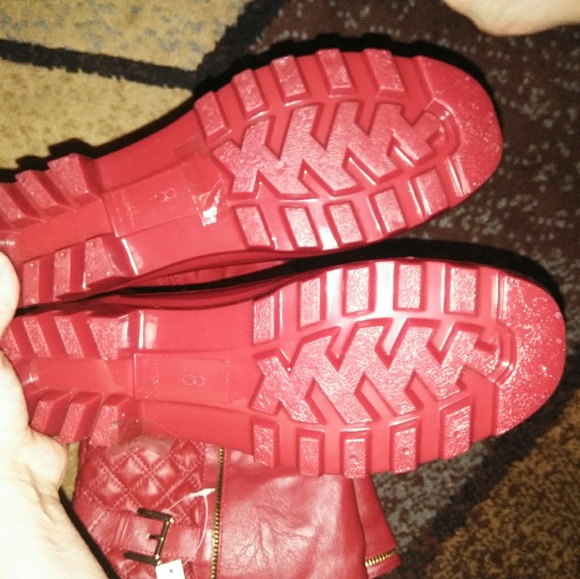 Henry Ferrera Red Boots NWT - Picture 4 of 5